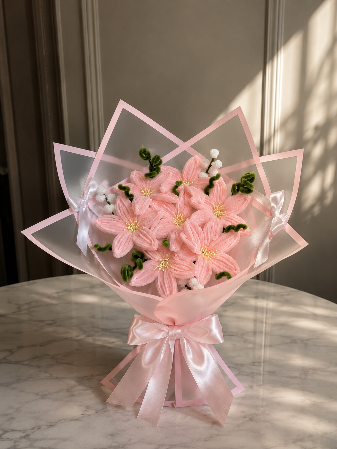 Pink Kisses — Handmade Bouquet 💋