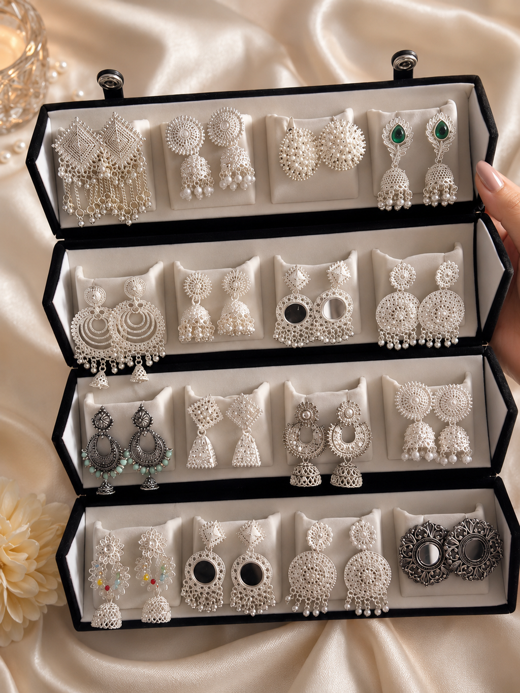 Premium Jhumka Gift Box (16 Pairs)