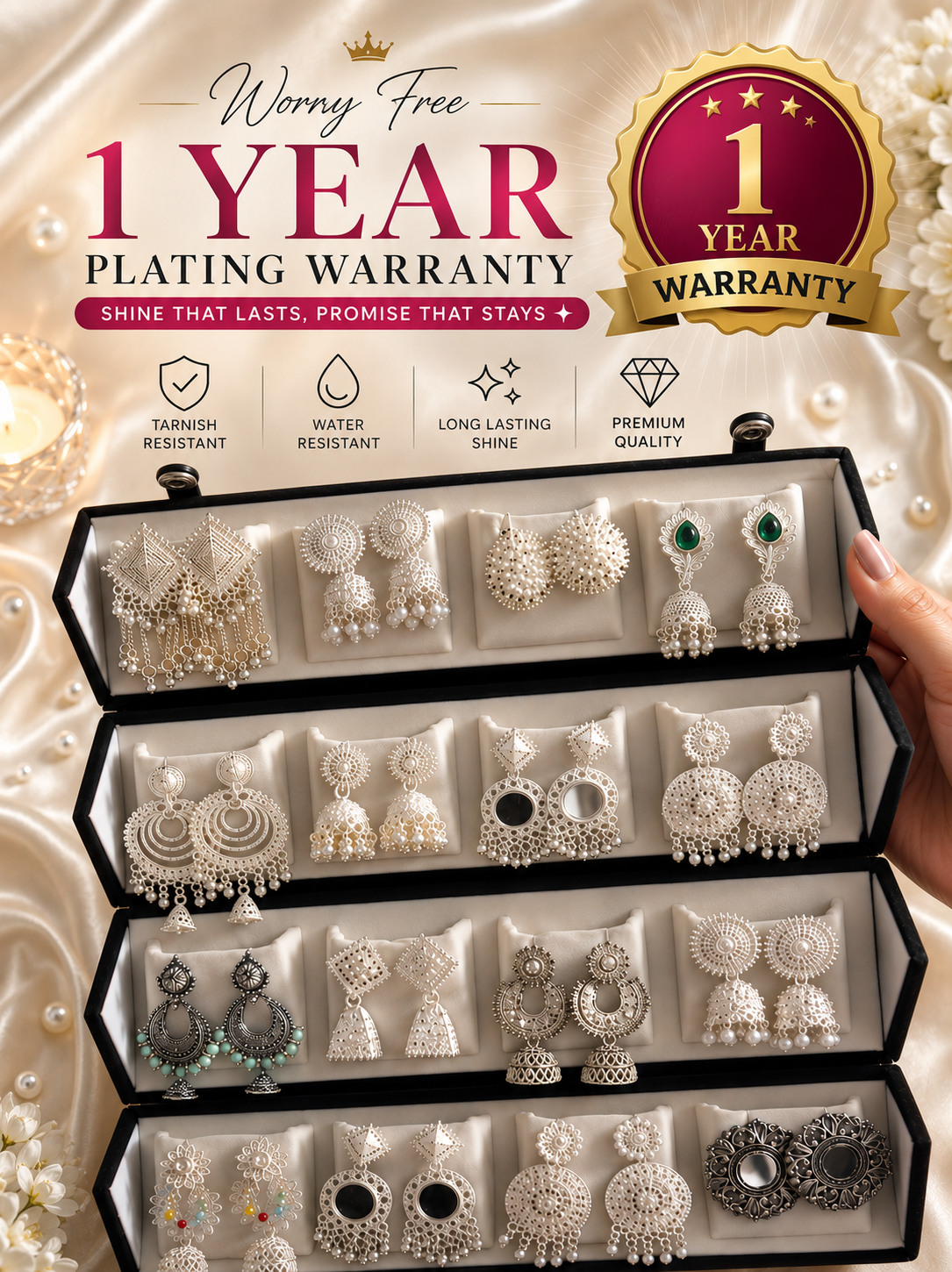 Premium Jhumka Gift Box (16 Pairs)