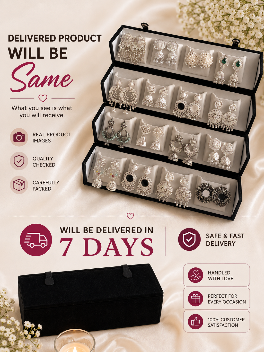 Premium Jhumka Gift Box (16 Pairs)