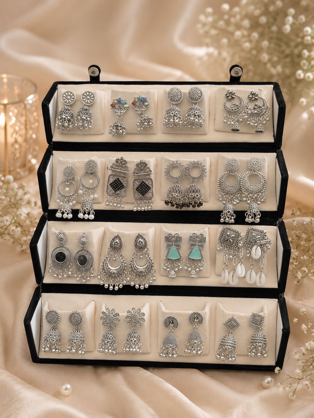 Premium Jhumka Gift Box (16 Pairs)