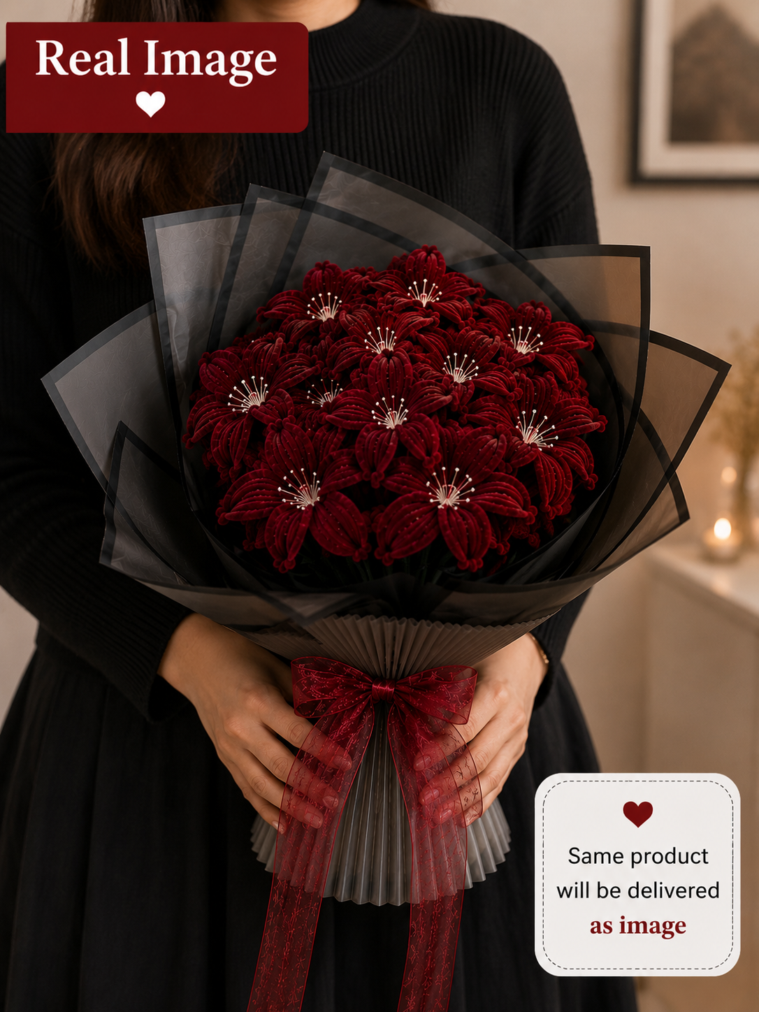 Miss Gorgeous — Forever Red Bouquet ❤️